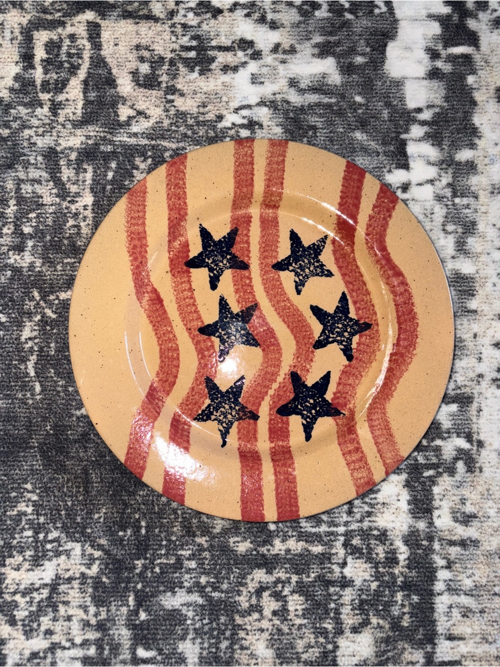 Three rivers 25th anniversary Stars and Stripes plate